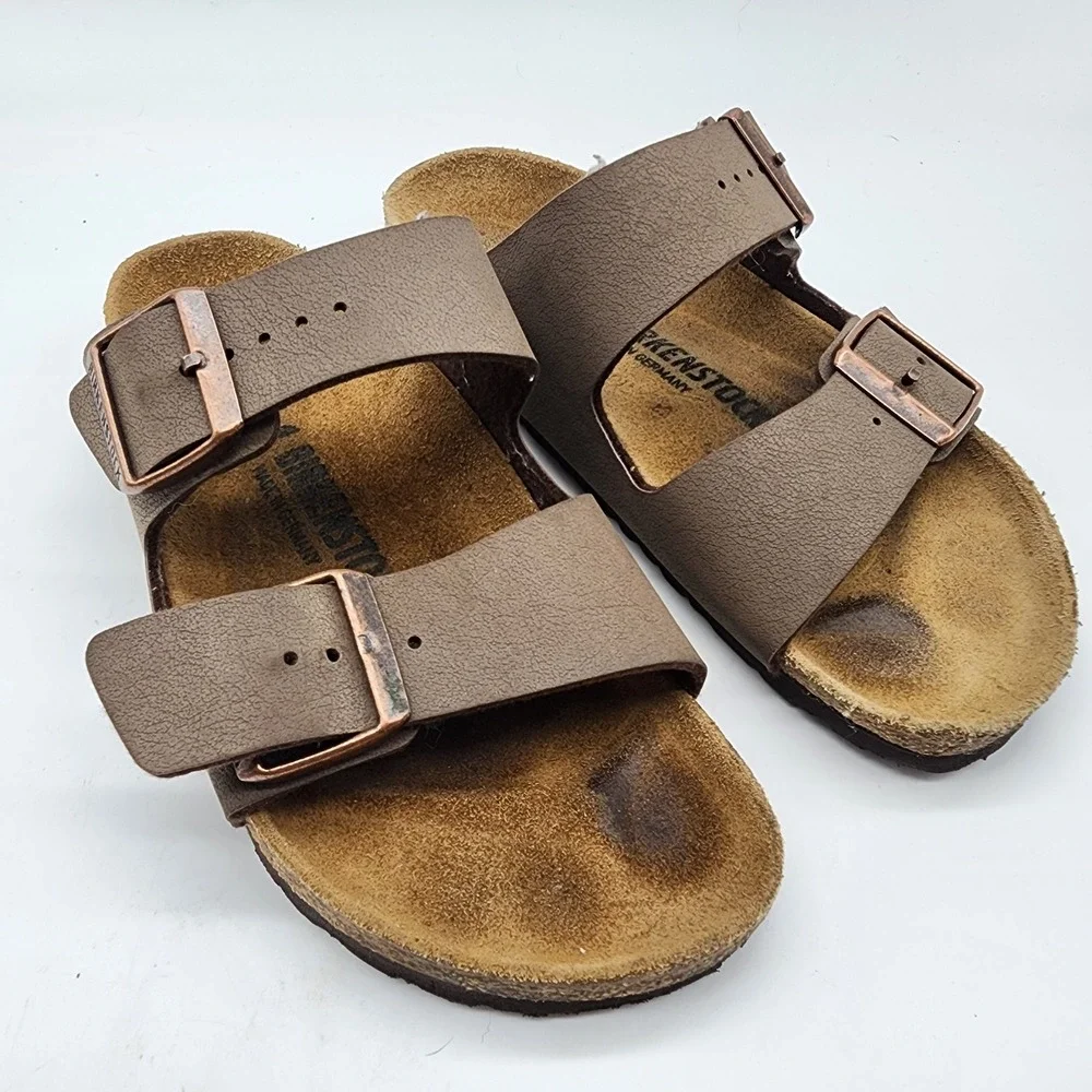 Birkenstock Arizona Sandals Women's 37 US 6 Brown Two Strap Buckle Comfort Shoes